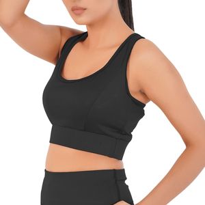 Soutien-gorge de sport brossé pour femme, dos nageur, séchage rapide, respirant, rembourré, pour la course, la gym et le fitness, vente en gros personnalisée, OEM ODM - Product Image 5