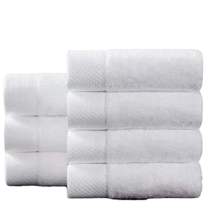 Juego de Toallas de Baño Blancas de Algodón Ecológico, Súper Absorbentes, de Alta Calidad, Secado Rápido, Toallas Faciales para Spa, con Logotipo Bordado Personalizado - Product Image 1