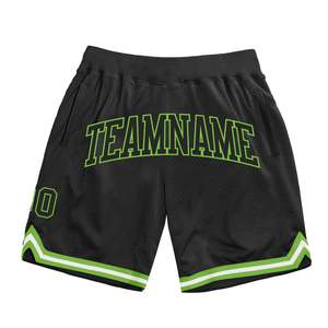 Shorts de basketball en mesh personnalisés tendance pour hommes, avec graphiques d'équipe, vêtements de sport athlétiques pour la gym et l'entraînement, OEM/ODM - Product Image 1