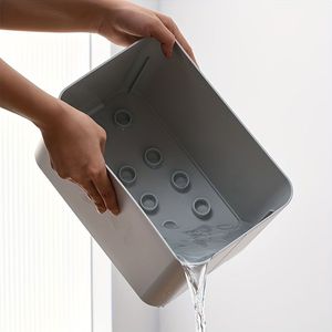 Elegante Portaombrelli Moderno in Plastica Bianca Salvaspazio per Casa e Ufficio con Vassoio Raccogligocce, Contiene 10 Ombrelli - Product Image 5