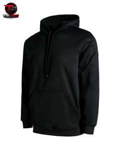Herren Outdoor Taktischer Tarnanzug Schwarzer Schwerer Fleece-Jagd-Hoodie mit Überkreuzkragen Hochgeschlossene Kapuze Mittelschicht Thermische Feldjacke - Product Image 3
