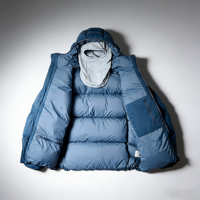 Blouson matelassé à capuche pour homme, manteau d'hiver épais avec cagoule intégrée, fermeture éclair intégrale, isolé pour l'extérieur