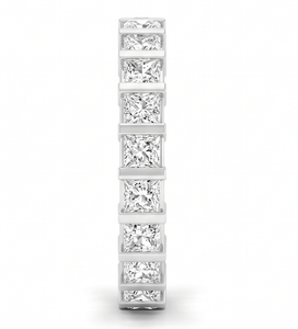 Anillo de Compromiso de Diamantes de Corte Princesa, Joyería Fina Clásica, Diamantes Naturales y Cultivados en Laboratorio - Product Image 3