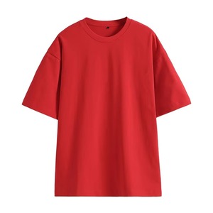T-shirt de sport avec logo personnalisé |   T-shirts unisexes à coupe ample et épaules tombantes, style streetwear |   T-shirts de sport décontractés en coton lavande - Product Image 3