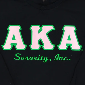   เสื้อสเวตเชิ้ตแขนยาวสีดำปักลายตัวอักษรกรีกสำหรับผู้หญิง ยี่ห้อ Sorority Inc สีดำ - Product Image 6