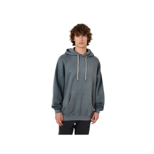 <b>Men's</b> Oversized Hooded Sweatshirt Solid Color Cotton Fleece Casual <b>Pullover</b> Autumn Style Pocket Design Oversized Fit - Product Image 2