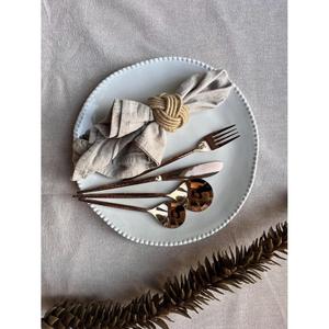 Services de couverts de style coréen, plaqués cuivre, en acier inoxydable de qualité alimentaire, de haute qualité, 4 pièces, pour les fournitures de café - Product Image 4