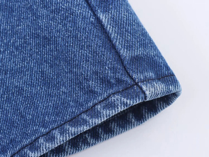 Chemise en jean pour femme 2026, style streetwear, écologique, respirante, coupe classique, boutonnée, avec épaules tombantes, toutes saisons - Product Image 6