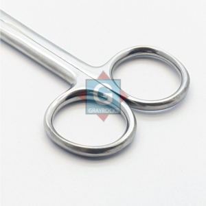 Ciseaux manuels de chirurgie et de pansement les plus vendus (type clip) 5,5 pouces, tranchants/à pointe arrondie, droits, en acier inoxydable de haute qualité - Product Image 5