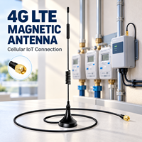 Antena Magnetik 4G LTE dengan Pilihan Panjang Kabel Eksternal untuk Modul Seluler, Meter Cerdas, dan IoT Terhubung