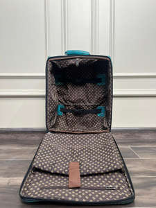 Bolsas de equipaje multiusos hechas a mano de cuero tallado Unisex tamaño grande multiusos maleta pelo en ocultar - Product Image 6