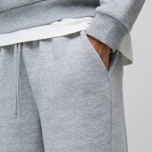 <b>Men's</b> Heather Gray Wide Leg Sweatpants Casual Lightweight <b>Baggy</b> <b>Trousers</b> with Pockets - Product Image 3
