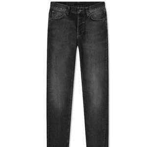 Pantalon en jean droit délavé personnalisé pour homme, 100 % coton, style streetwear, jean d'été pour homme - Product Image 1