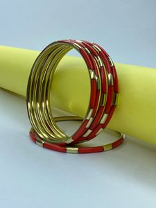 Bracelets ethniques légers et tendance en laiton antique et résine bleue faits à la main - Product Image 5