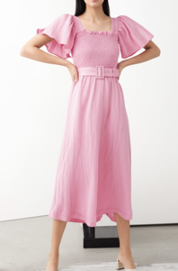 Vestido Midi de Moda Urbana para Mujer, Sin Mangas, Tejido de Tela, Etiqueta Personalizada OEM ODM, Ropa al por Mayor OEM ODM - Product Image 5