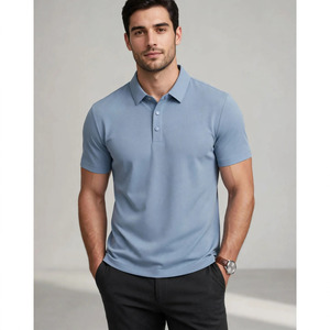 Polo homme en polyester et coton, uni, vierge, prix usine, personnalisable avec logo brodé ou imprimé - Product Image 4