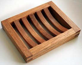 Handmade Wood Soap Dish Natural Wooden Soap Holder <b>Box</b> for Sponges Scrubber Bathroom Accessories - Product Image 6