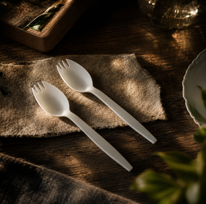 Lightweight and Convenient for Takeaway 155mm Disposable Utensils for Camping Simple Style Salads <b>Desserts</b> Snacks and Food Use - Product Image 1