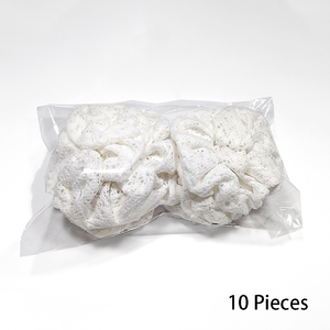 Coletero de Encaje Blanco Hecho a Mano, Color Sólido, Estilo Simple para Mujer, Coletero Casual, Tamaño (16*4.5cm) - Product Image 4