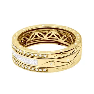 Bague de mariage unisexe EtherStar 1,05 ct en or vintage gravé avec filigrane, sertie d'un diamant taille baguette cultivé en laboratoire - Product Image 3