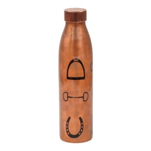 Customizable Designs Polish Real Copper Water <b>Bottle</b> For Drinking Sustainable Non Toxic Horseshoe & Bit Design Print <b>Bottles</b> Set - Product Image 3