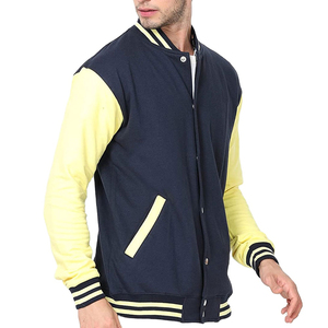 <b>Men's</b> High Quality Coated Custom Logo Printed <b>Canvas</b> Baseball Varsity <b>Jacket</b> Genuine Shell Sheep Skin 100% Wool Winter Wear - Product Image 5