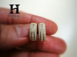 Pendientes de Diamantes Naturales de Primera Calidad – Elegante Diseño de Canal – Diamantes Certificados por GIA/IGI – Fabricación de Joyería Fina Personalizada - Product Image 1