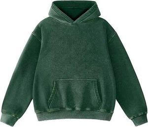 Sudadera con capucha para hombre, 450 g/m², de felpa francesa, con efecto desgastado por el sol y lavado a la piedra, corte holgado, estilo streetwear, personalizada, morada - Product Image 4