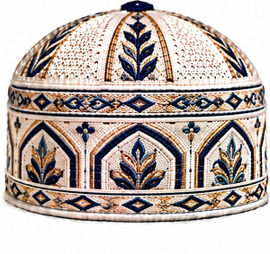 Chapeau de prière musulman pour hommes, finement cousu, respirant et confortable, style Kufi, vente en gros, couvre-chef religieux pour adultes - Product Image 6