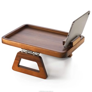 Bandeja de Almacenamiento Rectangular Tallada en Madera con Diseño Flexible, Estilo Moderno, Fácil de Limpiar, para Sofá - Product Image 1