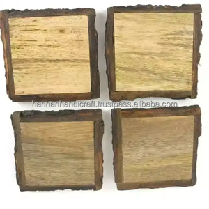 Posavasos de Madera con Acabado Clásico Premium, Diseño Ecológico Hecho a Mano para Hogar y Oficina, Elegancia Funcional, Protegen las Mesas de Derrames, 5 mm - Product Image 3