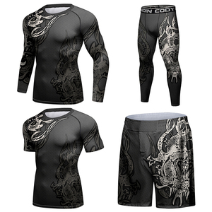 Camiseta de Compresión Unisex para MMA y BJJ, Secado Rápido, para Gimnasio y Entrenamiento, Protección UPF50+, Diseño Sublimado Personalizado, OEM - Product Image 2