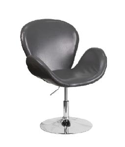 เก้าอี้พักผ่อนแบบหมุนสีดำทันสมัย หุ้มด้วยหนังสังเคราะห์ ฐานอะลูมิเนียม กันน้ำและเป็นมิตรกับสิ่งแวดล้อม เหมาะสำหรับใช้ในบ้านและสำนักงาน - Product Image 3