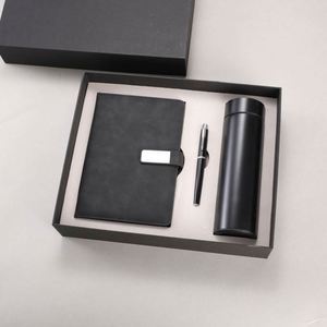 Wholesale Promotional Blue Pu Leather Notebook and Pen Custom <b>A5</b> Diary Thermos Cup <b>Note</b> <b>Book</b> Gift Set With Water Bottle - Product Image 4