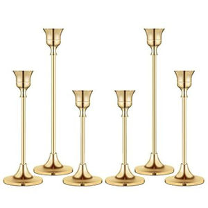 Best Selling Vintage Style Candle Holders Polished <b>Brass</b> Finish <b>Candlestick</b> Set For Party Event And Home Lighting Decoration - Product Image 4