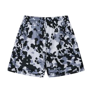 Shorts de basketball en maille camouflage gris, imprimé camouflage, respirant, en polyester, au-dessus du genou, pour le basketball, la gym, l'entraînement, le streetwear - Product Image 2