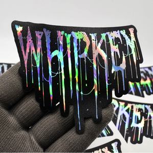 Pegatinas de Vinilo Holográficas Personalizadas |   Calcomanías Autoadhesivas Reutilizables Troqueladas |   Ecológico, Impermeable, Resistente a los Rayos UV, 100 Piezas - Product Image 4