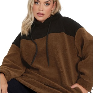 Custom Manufacturers Sherpa Fluffy <b>Fleece</b> Hooded Thick Warm Heavyweight Winter Women's <b>Teddy</b> Jacket Rhinestone Embellishments - Product Image 2