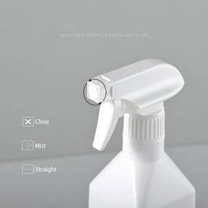 300ml 500ml White HDPE Plastic <b>Mist</b> Spray Square <b>Bottle</b> Gardening Household Cleaning Liquid Soap Leak Proof Detergent <b>Bottles</b> - Product Image 3