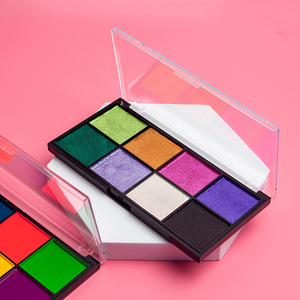 พาเลทเพ้นท์หน้า 8 สี ฝาใส เนื้อแมทท์และชิมเมอร์ เม็ดสีแน่น สำหรับแต่งหน้าเพ้นท์ตัว สำหรับฮาโลวีน คอสเพลย์ - Product Image 2