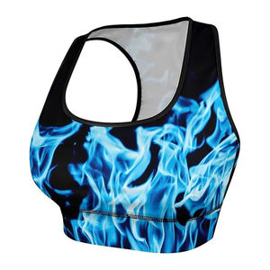 Sujetador deportivo ligero para mujer, sublimado, tallas grandes, con copas personalizables, tipo tanga, top corto, con almohadillas de pecho independientes. - Product Image 5