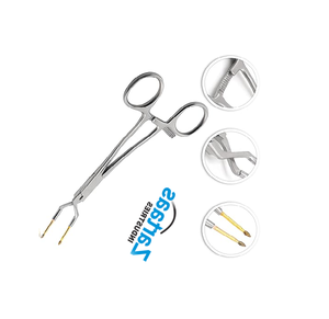 Pinza manual Keramo Grip de 14.5 cm, TC, para sujeción de coronas radiales, con mandíbula de acero inoxidable y puntas de diamante - Product Image 3