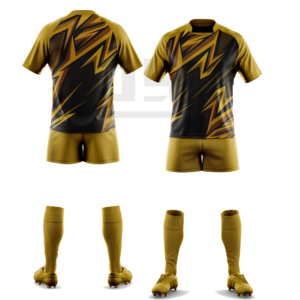 Kit de rugby haut de gamme : Maillot et short de sport imprimés, coupe classique, 100 % polyester écologique pour entraînement quotidien et matchs - Product Image 6