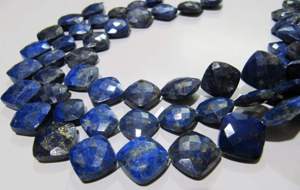 Perles de Lapis Lazuli Bleu Naturel en Forme de Coussin, Perles Briolette 11-12mm, Fil de 8 Pouces de Long, Fournitures pour la Fabrication de Bijoux - Product Image 5
