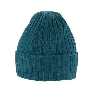 Unisex Solid Color Knit Beanie Hat 100% Acrylic Cuffed <b>Winter</b> <b>Cap</b> Casual Style for Adults Green - Product Image 3