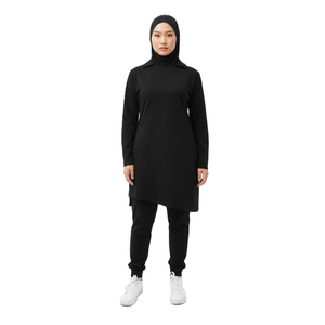 Women Muslim <b>Modest</b> Gym 2 in 1 Shorts Built Leggings Flexible Waist Quick Dry Cooling Yoga Gym Running Workout Training - Product Image 5