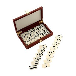 Jeu de dominos en bois à double six, thème numérique, jeu éducatif - Product Image 2