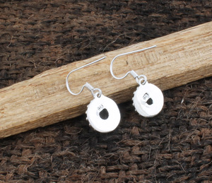 Boucles d'oreilles pendantes en argent sterling 925 avec calcédoine aqua naturelle, faites à la main, bijoux de luxe pour mariage, vente en gros pour femmes - Product Image 4