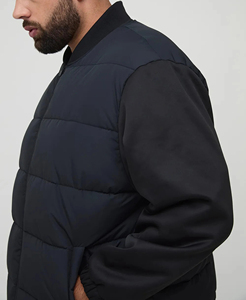 Veste matelassée légère et imperméable en coton pour homme, surdimensionnée, avec logo personnalisé, fabriquée par un grossiste. - Product Image 5