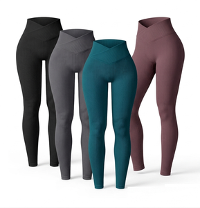 Leggings de sport pour femmes, vêtements de yoga, vêtements de gym, fabricant, grossiste, couleur personnalisée, fabrication en usine, fournisseur d'articles de fitness - Product Image 3